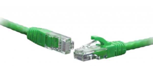 фото Кабель патч-корд U/UTP 5e кат. 2м SNR SNR-UU4-5E-020-LST-GN в Екатеринбурге