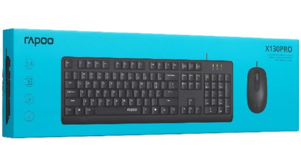 фото Клавиатура и мышь  Rapoo X130PRO в Екатеринбурге