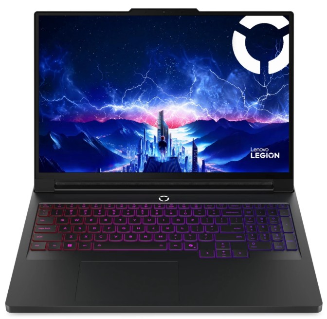 

Ноутбук Lenovo Legion Pro 7 16IAX10H 83F50026RK Ultra 9 275HX/32GB/1TB SSD/GeForce RTX 5070 Ti 12GB/16" WQXGA OLED/WiFi/BT/cam/noOS/eclipse black, Legion Pro 7 16IAX10H