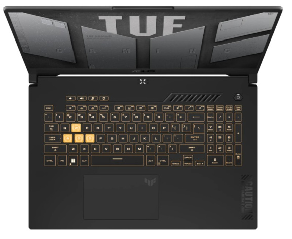 фото Ноутбук  ASUS TUF Gaming FX707VJB-HX100 в Смоленске 17.3 ", Core 5, 16 Гб RAM, 512 Гб SSD, GeForce RTX 3050, Серый