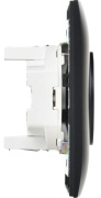 фото Розетка двухместная без заземления в сборе  IEK SK-R20-10-K02-F