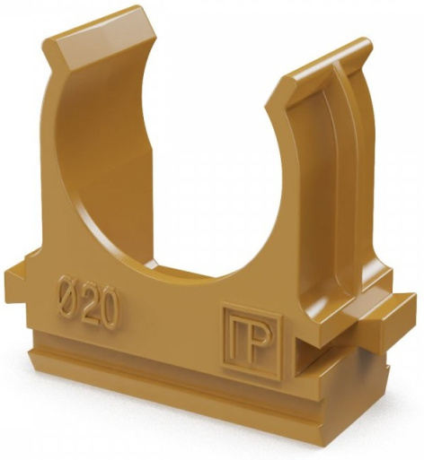 Изображение товара Клипса Промрукав PR13.0046 для крепления труб ПВХ и гофрированных