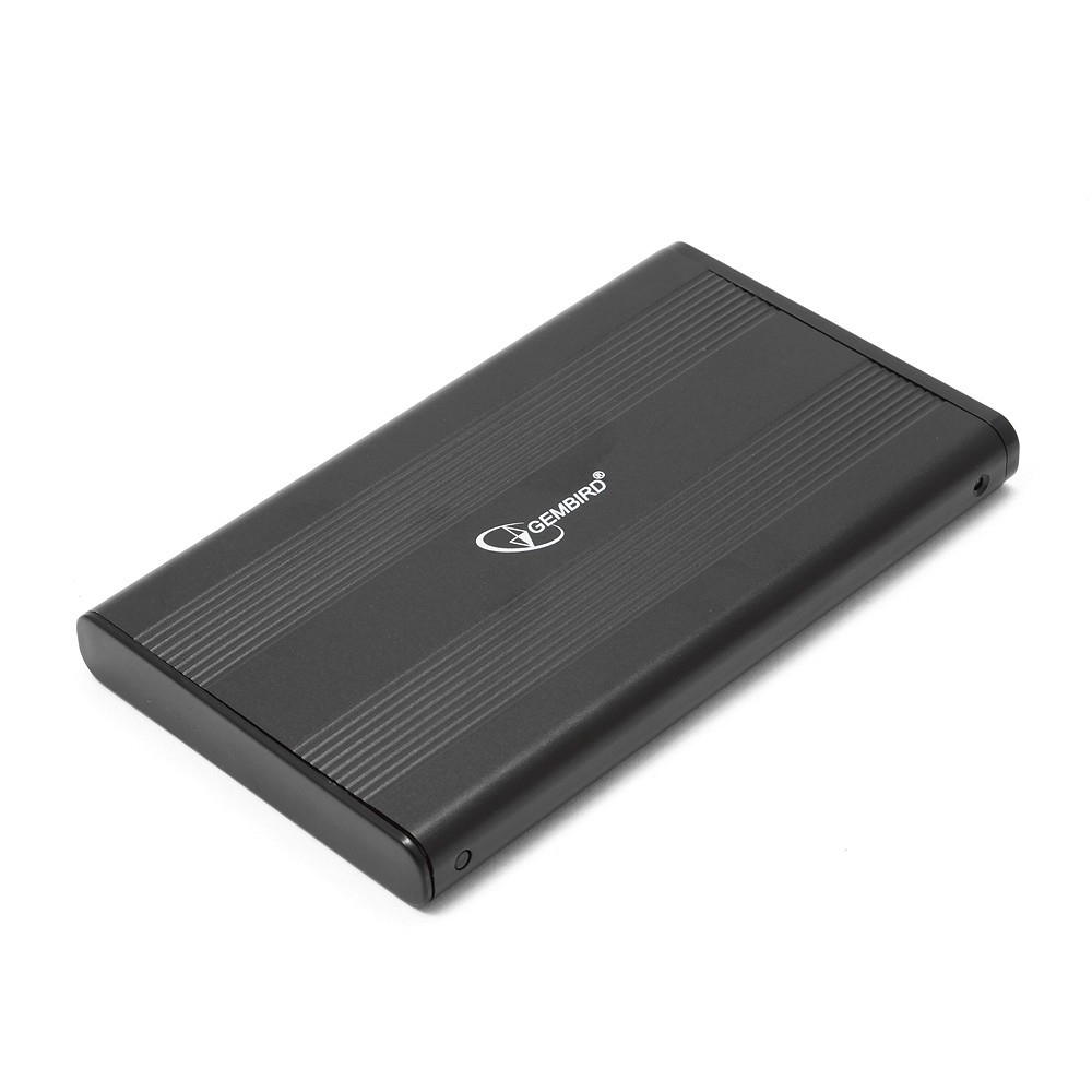 

Внешний корпус для HDD SATA 2.5” Gembird EE2-U2S-5 для HDD/SSD SATA 6Gb/s 2.5", USB 2.0, алюминий, черный, EE2-U2S-5