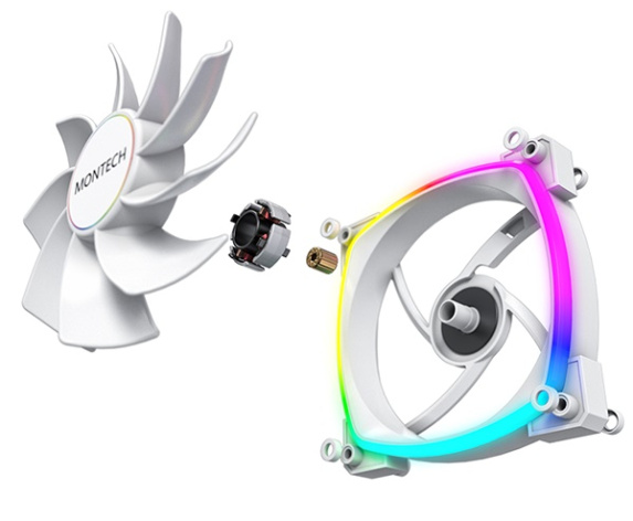 фото Вентилятор для корпуса Montech RX140 PWM WHITE в Уфе