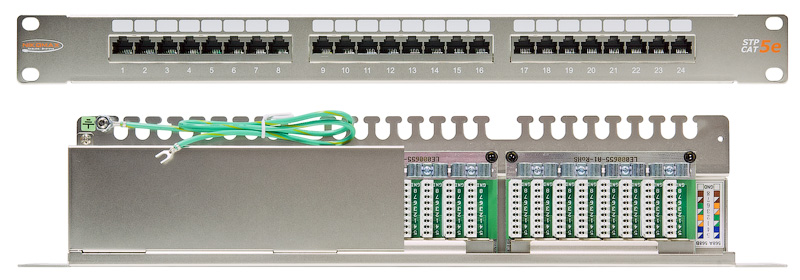 

Патч-панель NikoMax NMC-RP24SD2-HU-MT 19", 0,5U, 24 порта, Кат.5e, RJ45/8P8C, 110/KRONE, T568A/B, полный экран, с органайзером, металлик, NMC-RP24SD2-HU-MT