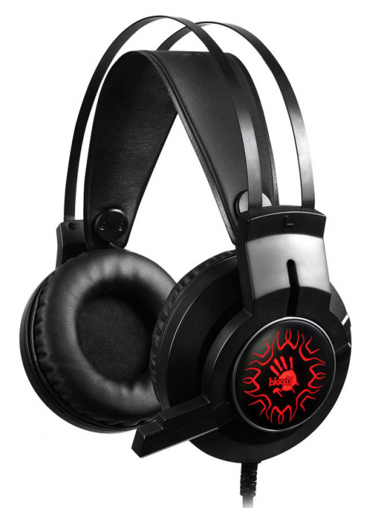 

Наушники A4Tech Bloody J437 черный 1.8м мониторные USB оголовье (1193283), Bloody J437
