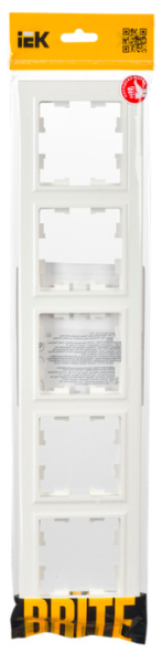 фото Рамка пятерная  IEK BR-M52-K01 в Уфе