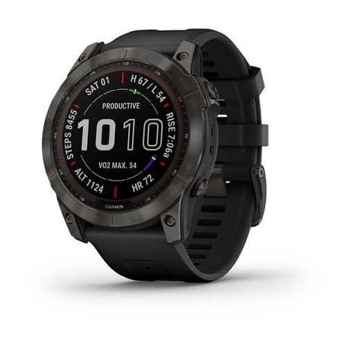 

Часы Garmin Fenix 7X 010-02541-11 1.4" sapphire solar gray/black, Fenix 7X