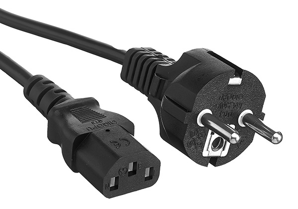 

Кабель питания Exegate PC-5S (Евровилка Schuko->С13) 3*0.5mm2, CCA, черный, 5м., PC-5S