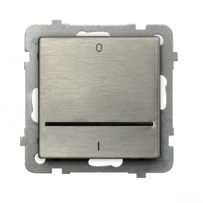 

Выключатель Ospel LP-11RMS/m/37 двухполюсный, с подсветкой синего цвета, 16AX, 250V, 3520W, IP-20, клеммы безвинтовые, нержавеющая сталь, LP-11RMS/m/37