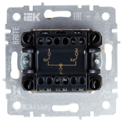 фото Выключатель двухклавишный IEK BR-V15-0-10-K10