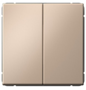 фото Выключатель двухклавишный Systeme Electric GAL001217S