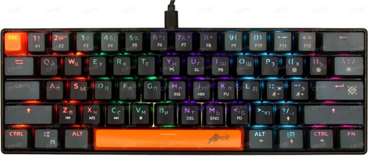 Клавиатура Defender Apex GK-002 45003 USB, чёрная