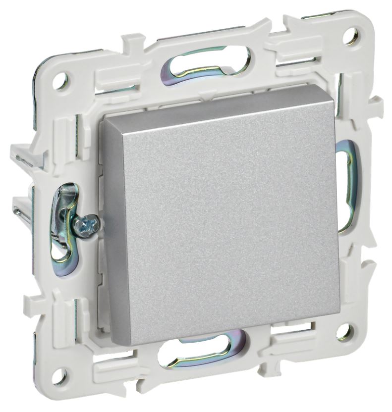 

Выключатель одноклавишный IEK SK-V10-0-10-K23 SKANDY 10А SK-V01S Серебряный, SK-V10-0-10-K23