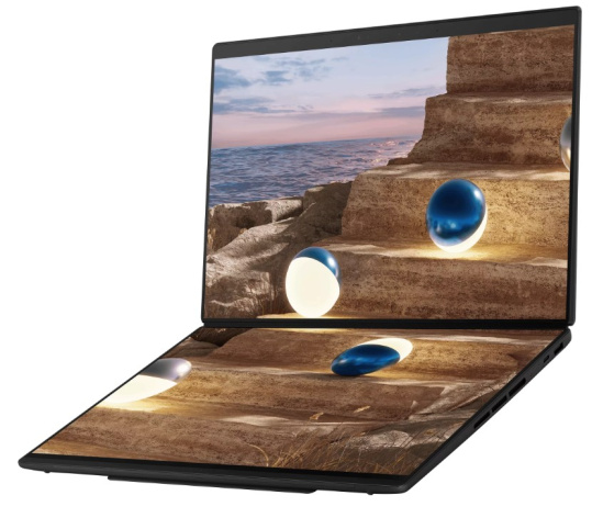 фото Ноутбук ASUS Zenbook Duo UX8407AA-SN197X 14" (Intel Core Ultra X9, 32Гб LPDDR5X, SSD 2 Тб, Arc graphics, Windows 11 Профессиональная) Серый [90NB16V1-M00900]