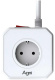 фото Сетевой фильтр  AGNI TP-VE4U5E-C-5m-white