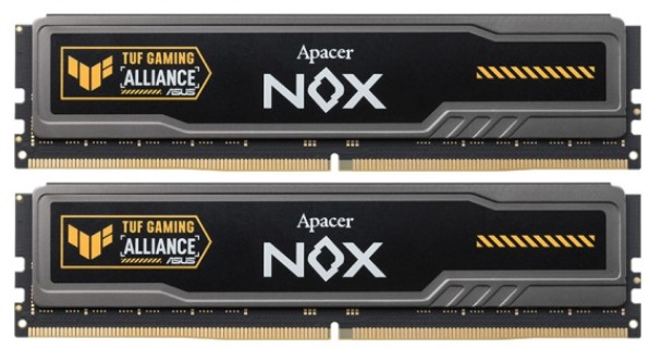 

Модуль памяти DDR5 32GB (2*16GB) Apacer NOX TUF AH5U32G52C522UTAA-2 PC5-41600 5200MHz CL40, NOX TUF