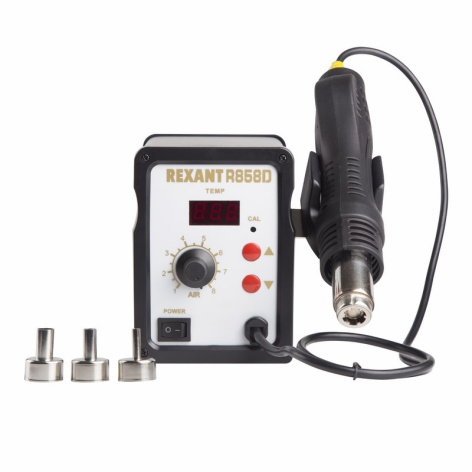 Изображение товара Паяльная станция Rexant 12-0714 термовоздушная мощность 450 Вт