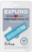 фото Накопитель USB 2.0 Exployd EX-64GB-620-Blue