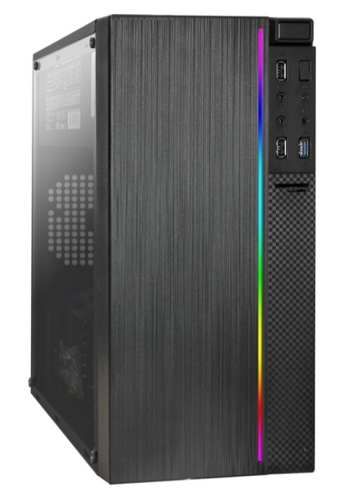 

Корпус mATX Exegate mEVO-9301 EX296070RUS черный, БП 800W, боковая панель из закаленного стекла, USB 3.2, 2*USB 2.0, audio, mEVO-9301