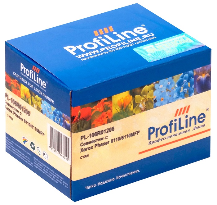 

Картридж ProfiLine PL_106R01206_C для принтеров Xerox Phaser 6110/6110MFP/6110B/6110MFP/B/6110MFP/S/6110MFP/X/6110N Cyan 1000 копий, PL_106R01206_C