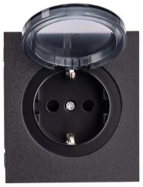 фото Розетка с заземлением  KRANZ KR-78-0702-5 в Омске