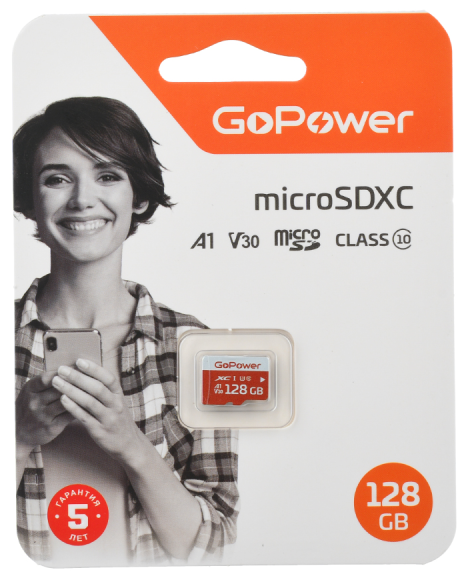 фото Карта памяти MicroSDXC 128GB GoPower 00-00025683 в Перми