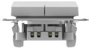 фото Выключатель двухклавишный  Systeme Electric ATN440151