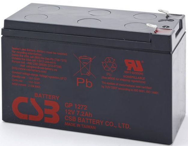 

Батарея CSB GP 1272(28W) 12В, 7.2Ач, 151х65х100мм, клемма F1, GP 1272(28W)