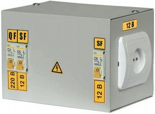 

Ящик IEK MTT13-036-0250 ЯТП-220/36/0.25 с понижающим трансформатором IP30 с 3 автоматами УХЛ4, MTT13-036-0250