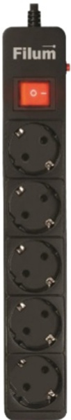 фото Сетевой фильтр Filum FL-SP5-5.0M-BL