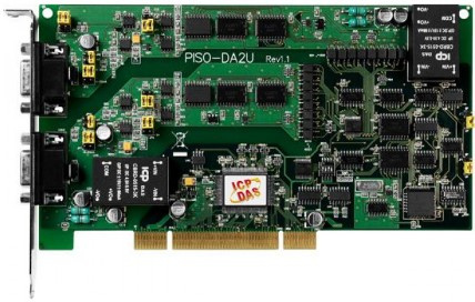 Изображение товара Плата ICP DAS PISO-DA2U/S CR цифрово-аналогового преобразования двухканальная