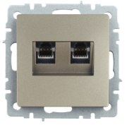 фото Розетка компьютерная IEK BR-K20-1-K37