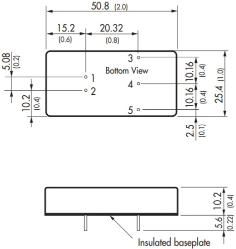 фото Преобразователь DC-DC модульный TRACO POWER TEN 15-4811 в Красноярске