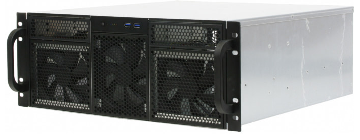 

Корпус серверный 4U Procase RE411-D2H14-FC-55 2x5.25+14HDD,черный,без блока питания,глубина 550мм,MB CEB 12"x10,5", панель вентиляторов 3*120x25 PWM, RE411-D2H14-FC-55