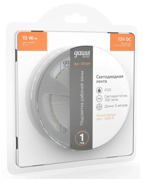 фото Лента светодиодная  Gauss BT039 в Уфе