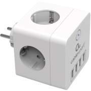 фото Сетевой фильтр Cablexpert CUBE-4-U4-W