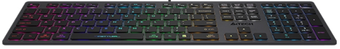 

Клавиатура A4Tech Fstyler FX60 серый USB slim Multimedia LED (1789313), Fstyler FX60