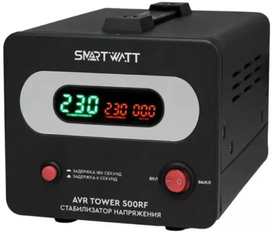 Изображение товара Стабилизатор напряжения SmartWatt AVR TOWER 500RF для дома и техники