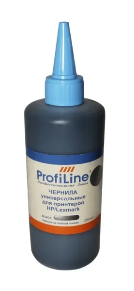 

Чернила ProfiLine PL_INK_U_H/L_BK_250ml для принтеров HP/Lexmark универсальные Black 250 мл водн, PL_INK_U_H/L_BK_250ml