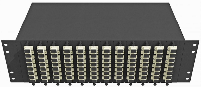 

Кросс оптический стоечный TopLAN КРС-Top-3U-96SC/U-OM2-BK 19", 96 SC/UPC адаптеров, многомодовый (50/125), 3U, черный, укомплектованный, КРС-Top-3U-96SC/U-OM2-BK