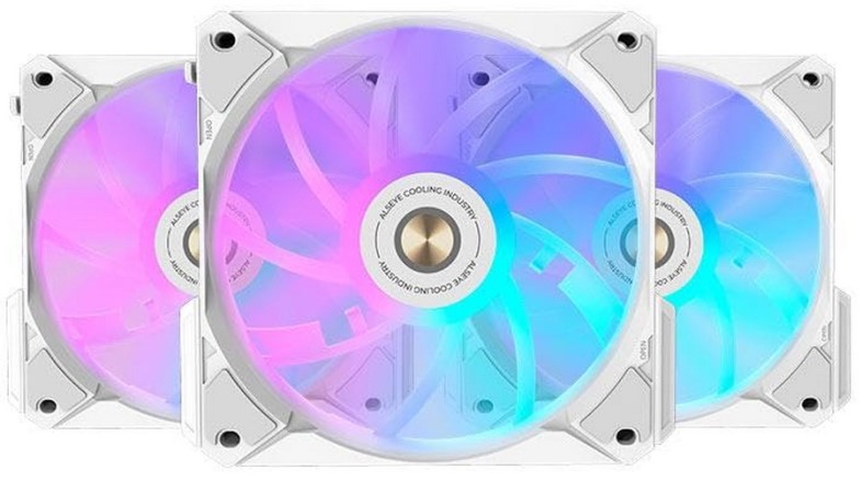 

Вентилятор для корпуса ALSEYE i12W-K3 120x120x25mm, 800-1800rpm, 31.18-73.92CFM, 20-33.2dBA, 4-pin PWM (3-pack), i12W-K3