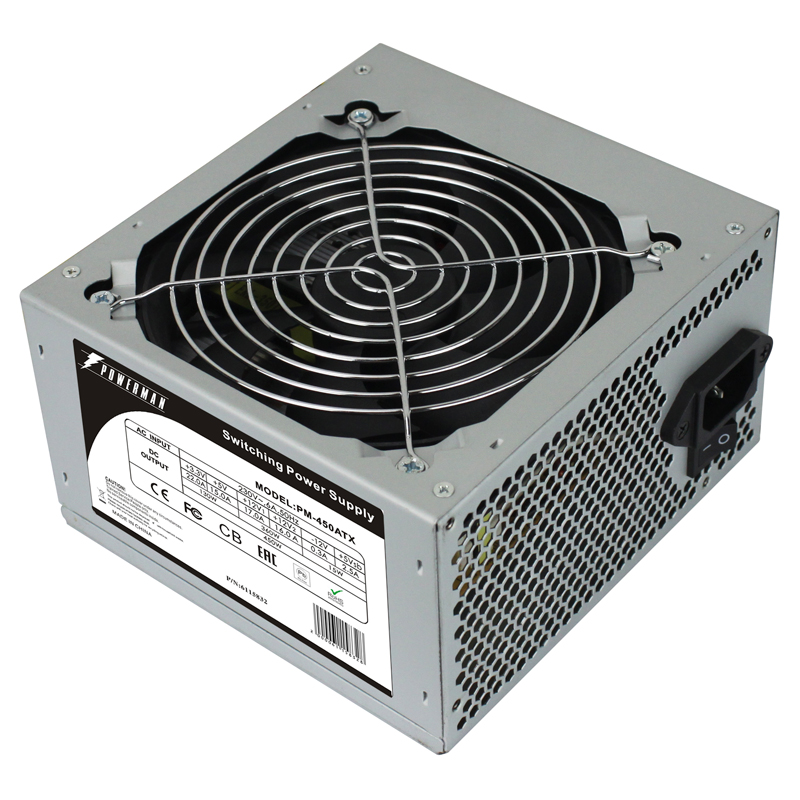 

Блок питания ATX Powerman PM-450ATX 6115832, PM-450ATX