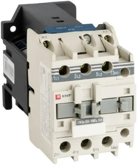 Изображение товара Контактор EKF ctr-s-32-24-1nc-p с 1 НЗ и 3 НО