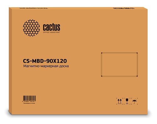

Демонстрационная доска Cactus CS-MBD-90X120 магнитно-маркерная, лак, 90x120см, алюминиевая рама, белый, CS-MBD-90X120