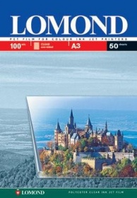 

Пленка Lomond 0708315 Пленка Lomond PET Clear Ink Jet Film – прозрачная, А3, 100 мкм, 50 листов, для цветных струйных принтеров., 0708315