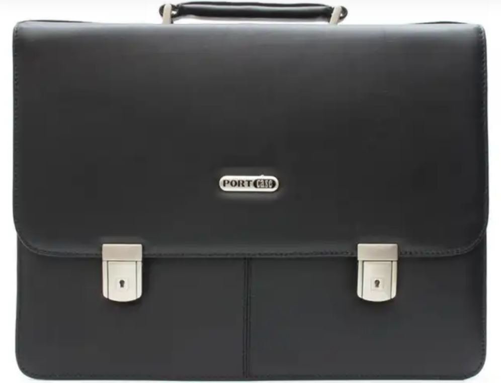 

Сумка для ноутбука PortCase HB-1015 15.4", эко кожа, чёрная, HB-1015