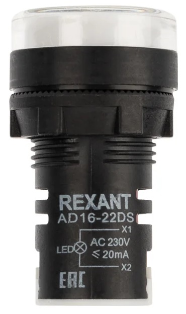 

Лампа индикации Rexant 36-4743 матрица светодиодная AD22-230 В белая, 36-4743