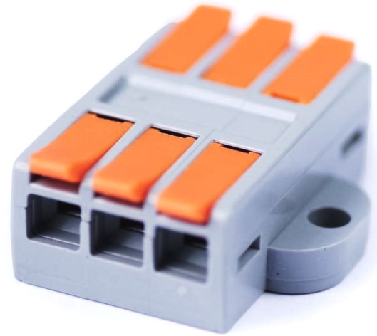 Изображение товара Клемма Cabeus MX662-3R проходная изолированная для медных проводов 3 контакта