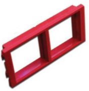 фото Рамка Lanmaster LAN-WA-P2V-RD